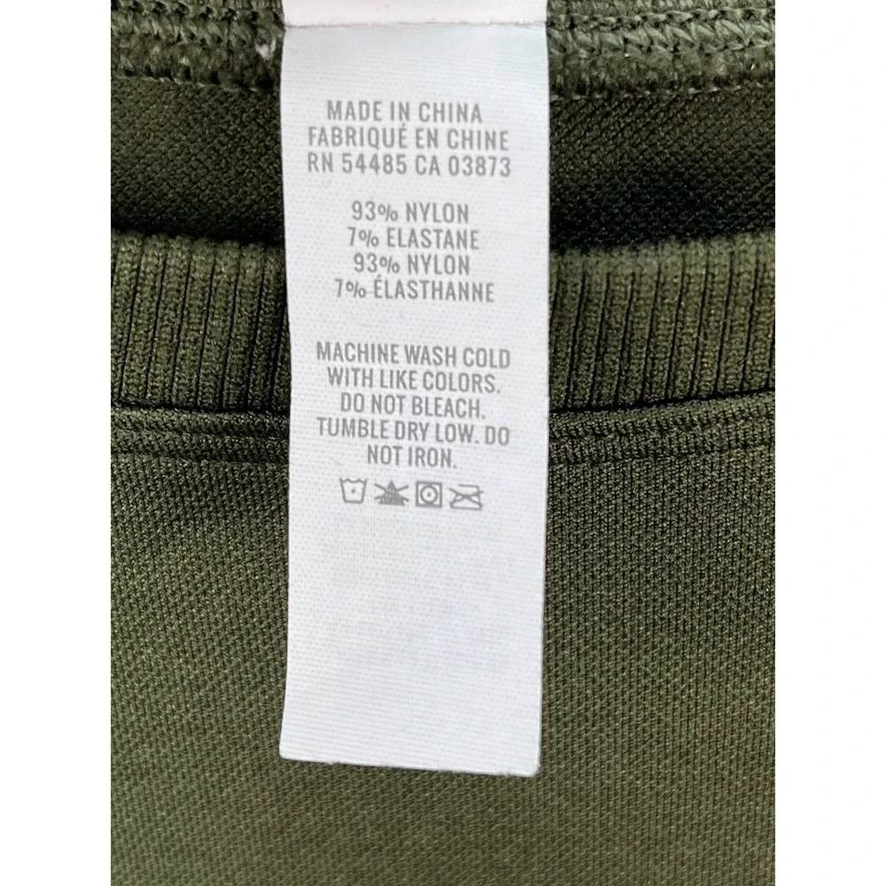 Offline By Aerie Olive Green Cropped Sidewalk Seamless Long Sleeve‎ Sz XL - Picture 6 of 8